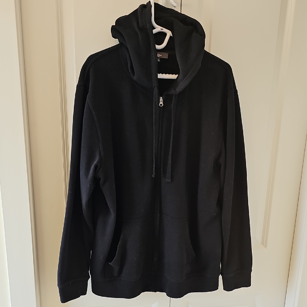 Men's Black zip up Hoodie Sweater